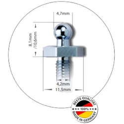 Zapinka dolna - śruba metryczna M5x12 stal nierdzewna