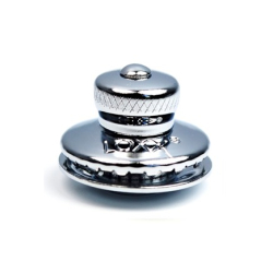 Zapinka górna/ mała główka do materiału do 3-4 mm, mosiądz chromowany