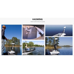 Silnik do łódki elektryczny Haswing CAYMAN 80Lbs 24V GPS Helmsman Cruise Control ( trzymanie prędkości, kursu i kotwica w pilocie) NOWOŚĆ 08-2022!!!